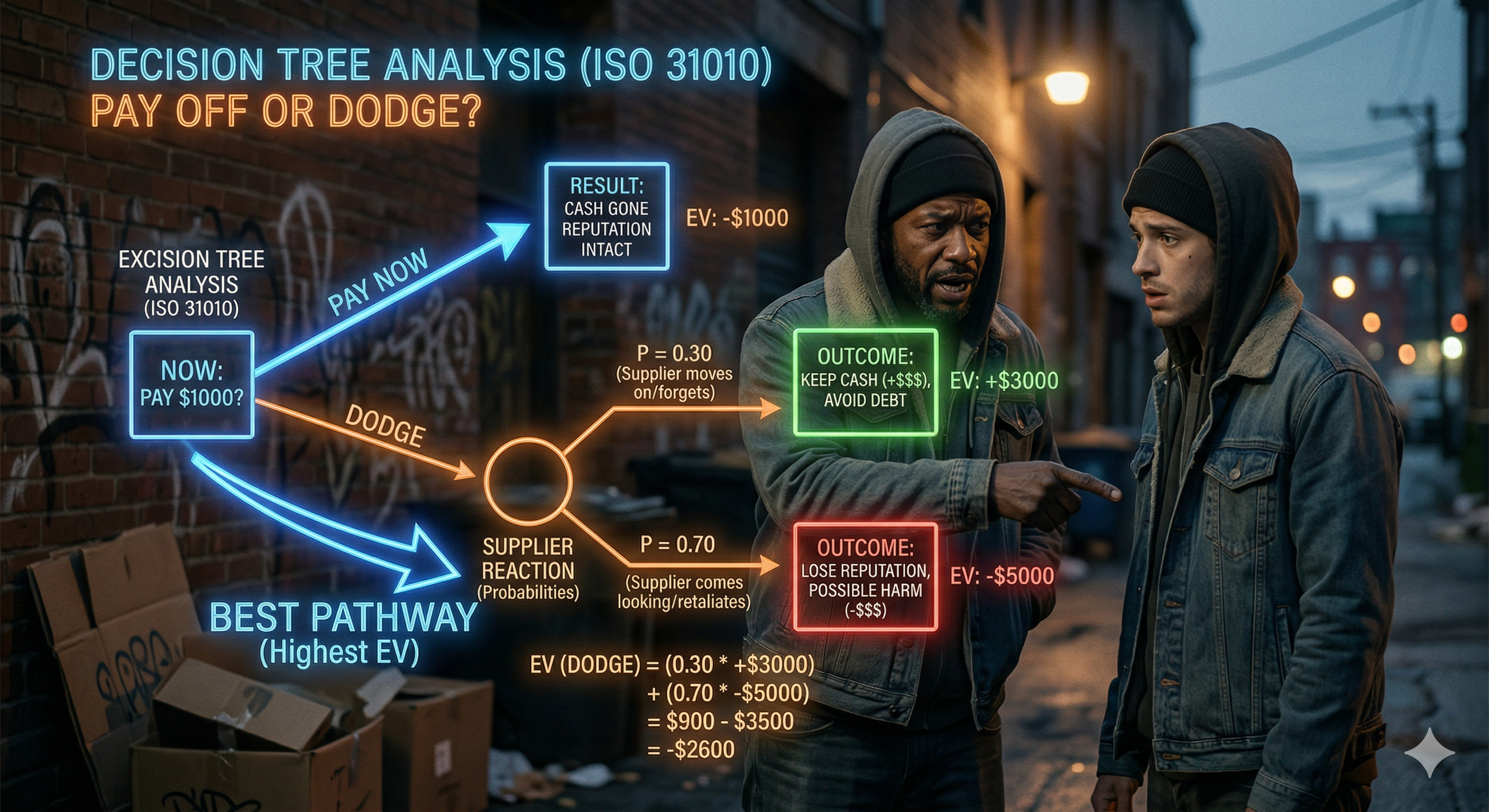 Decision Tree Analysis: The Hustler's Gambit header image