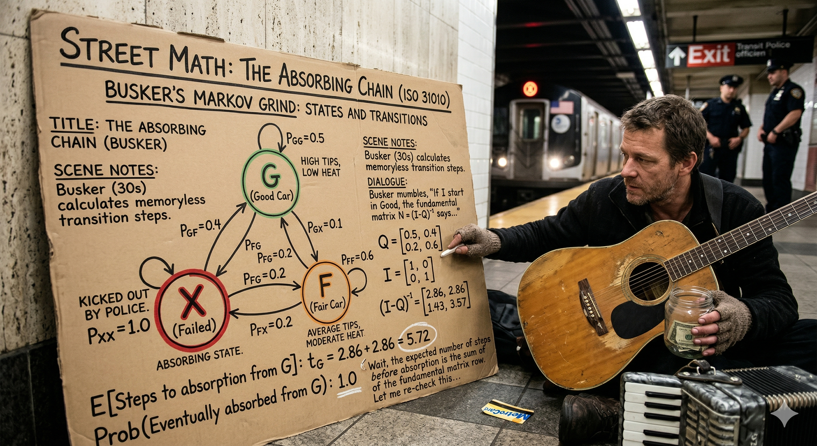 Markov Analysis: The Busker's Calculus header image